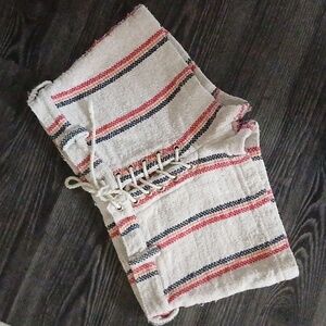 Jen's Pirate Booty Sunny day mini lace up shorts M Anthropologie